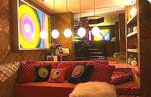 Light panels and suspended globes