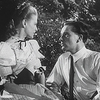 Golygfa gyda richard Burton o Last Days of Dolwyn - un o'r ffilmiau fydd yn cael eu dangos