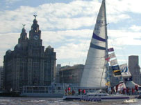 Liverpool Clipper at the Pier Head
