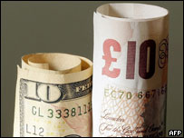 英镑与美元纸币