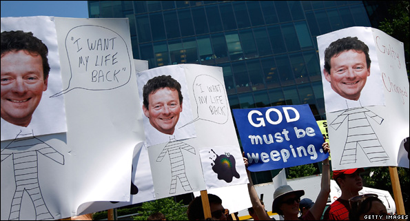 Protest against BP in Washington DC