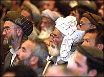 تعدادی از اعضای لويه جرگه