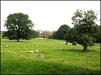 View from the road of Launde Abbey