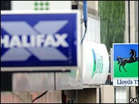 Halifax and Lloyds TSB signs