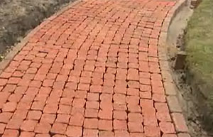 Bricked path