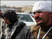 Bağdat'ta yaralı Iraklılar