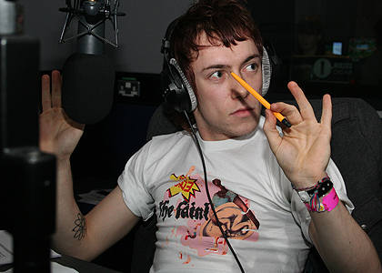 Pennie readies himself for the start of the show