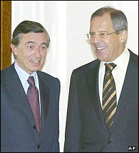 سرگئی لاوروف (راست) و فيليپ دوست بلازی