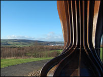 Base of the Angel of the North