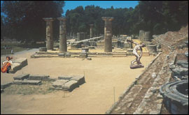 Getting in a little practice on tour