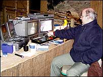 Philip Knowling at the camera controls