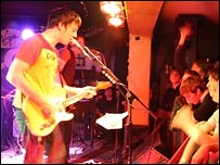 Graham Coxon and his band