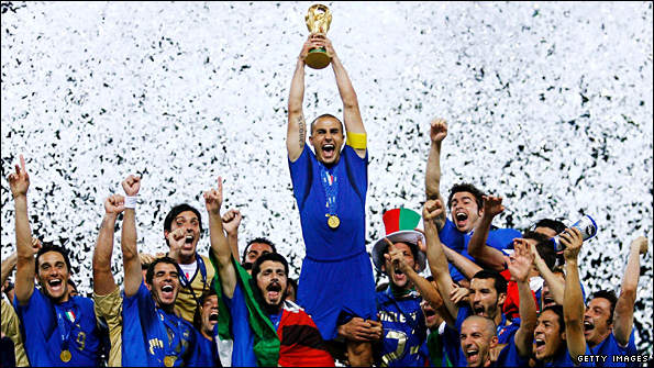 Italy won the World Cup four years ago
