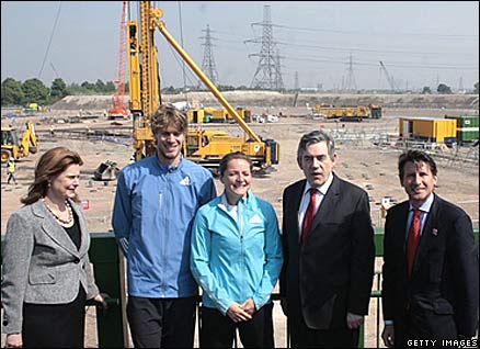 Sarah Brown, Chris Tomlinson, Goldie Sayers, Gordon Brown, Lord Sebastian Coe