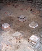York bath-house excavated floor