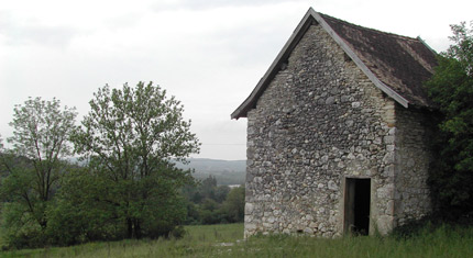 Barn in countryside