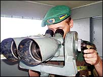 Ukraynalı sınır muhafızları