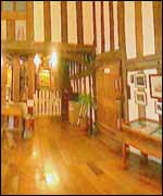 The arms room in the Lord Leycester Hospital 