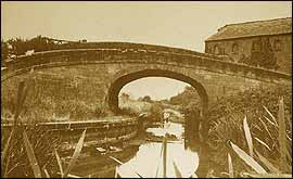 The Shrewsbury Canal at Wappenshall in 1965(image courtesy of S&N Canal Trust)