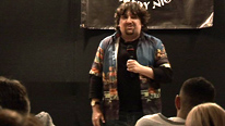 everyday speaker john cooper on stage as a comedian