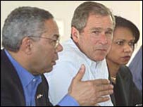 رايس، بوش، پاول