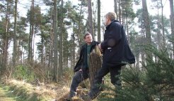 Dylan Winter and Brian Walker in Dalby Forest