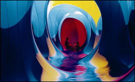 Inside a luminarium
