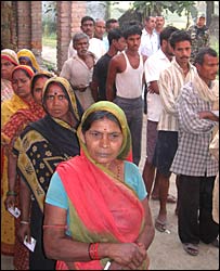 बिहार में हाजीपुर के मतदाता