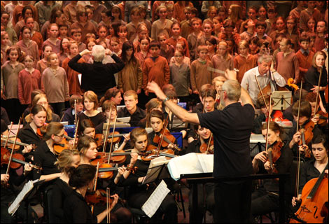 Romany Wood rehearsal