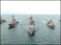 ناوگان پنجم نیروی دریایی آمریکا در خلیج فارس - عکس از آرشیو