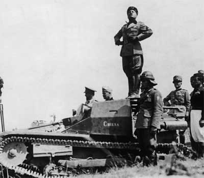 Tanks against civilians