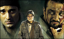 Akshaye Khanna, Amitabh Bachchan & Sanjay Dutt 