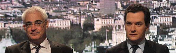 Alistair Darling and George Osborne