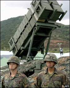 台湾爱国者导弹防御系统（2004年10月资料照片）