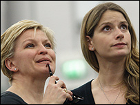 Caroline Sheen and Lucy Schaufer