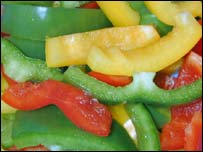 Pimentões são boa fonte de vitamina E