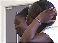 Two girls on Sisters with Voices