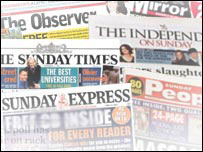 نشريات يکشنبه بريتانيا