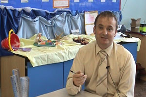 Shaun decided his new classroom needed a bit of attention...