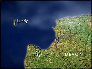Lundy map