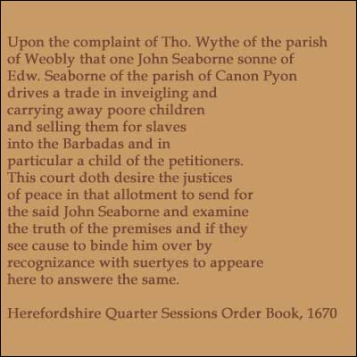 Translation of original court document from 1670