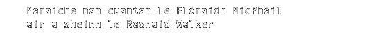 Maraiche nan Cuantan le Raonaid Walker