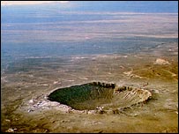 ایریزونا میں گڑھے کا مقام