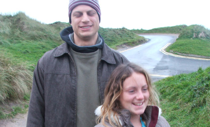 Overhead and fearful.