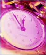 A timepiece, counting the years.