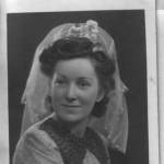 Vera Houlston as a WW2 bridesmaid in Ludlow