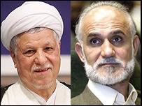 مصطفی معين و اکبر هاشمی رفسنجانی