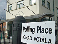 Irish polling station