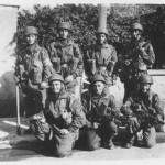 Athens, Back L to R, Jackie Foord, Geoffrey Read, Cpl. Capper, Pete McPhee, Front L to R, Denzil(Nobby) Clarke, Fred Hoggarth, D J Singleton.
