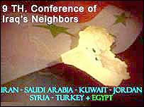 پوستر نهمين نشست وزيران امورخارجه همسايه عراق